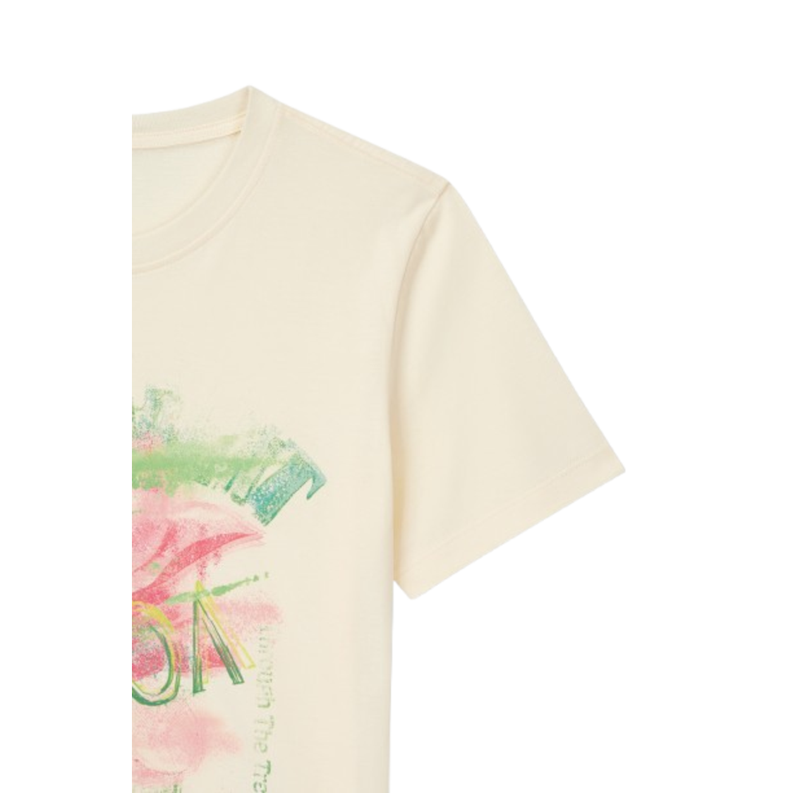 Voice Of Voices Boxy Printed Tshirt Ivory
