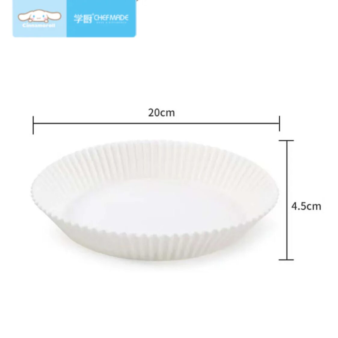 Chefmade Air Fryer Parchment Paper 23cm 30Pcs WH Cinnamoroll (1898cm-CL5031)