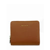 Mel&Co Saffiano-Effect Snap Wallet With Zip-Around Compartment