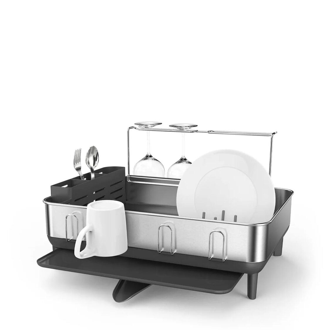 Simplehuman Steel Frame Dishrack - Grey