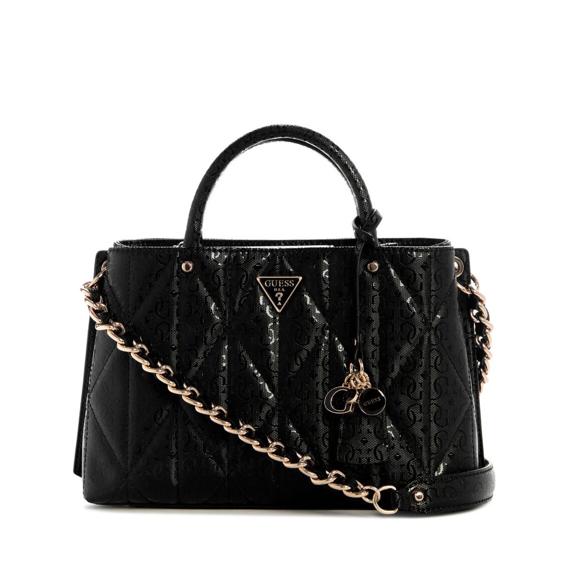 Guess Aldina Girlfriend Satchel - Black