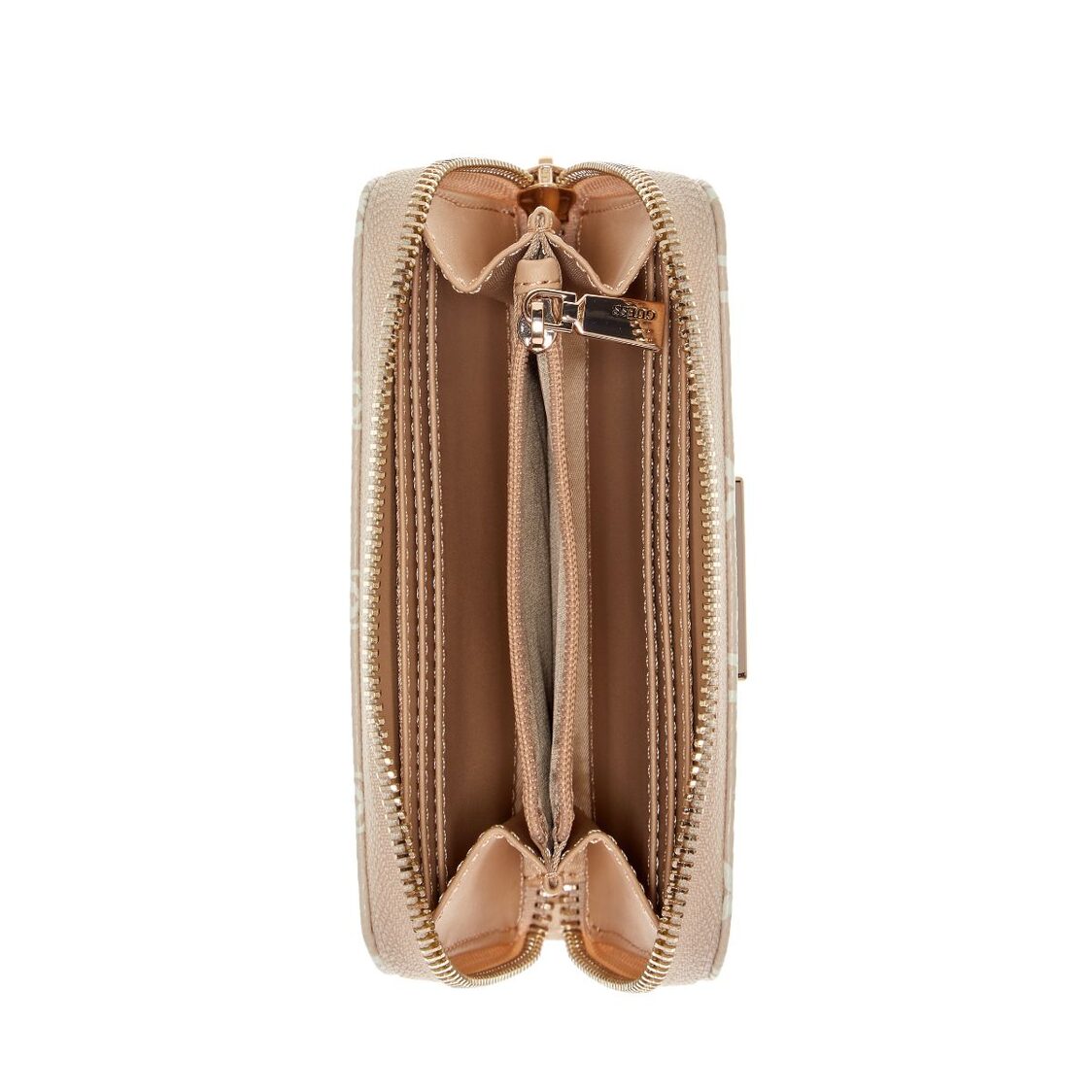 Guess Laurel II Slg Med Zip Around - Dark Taupe Logo