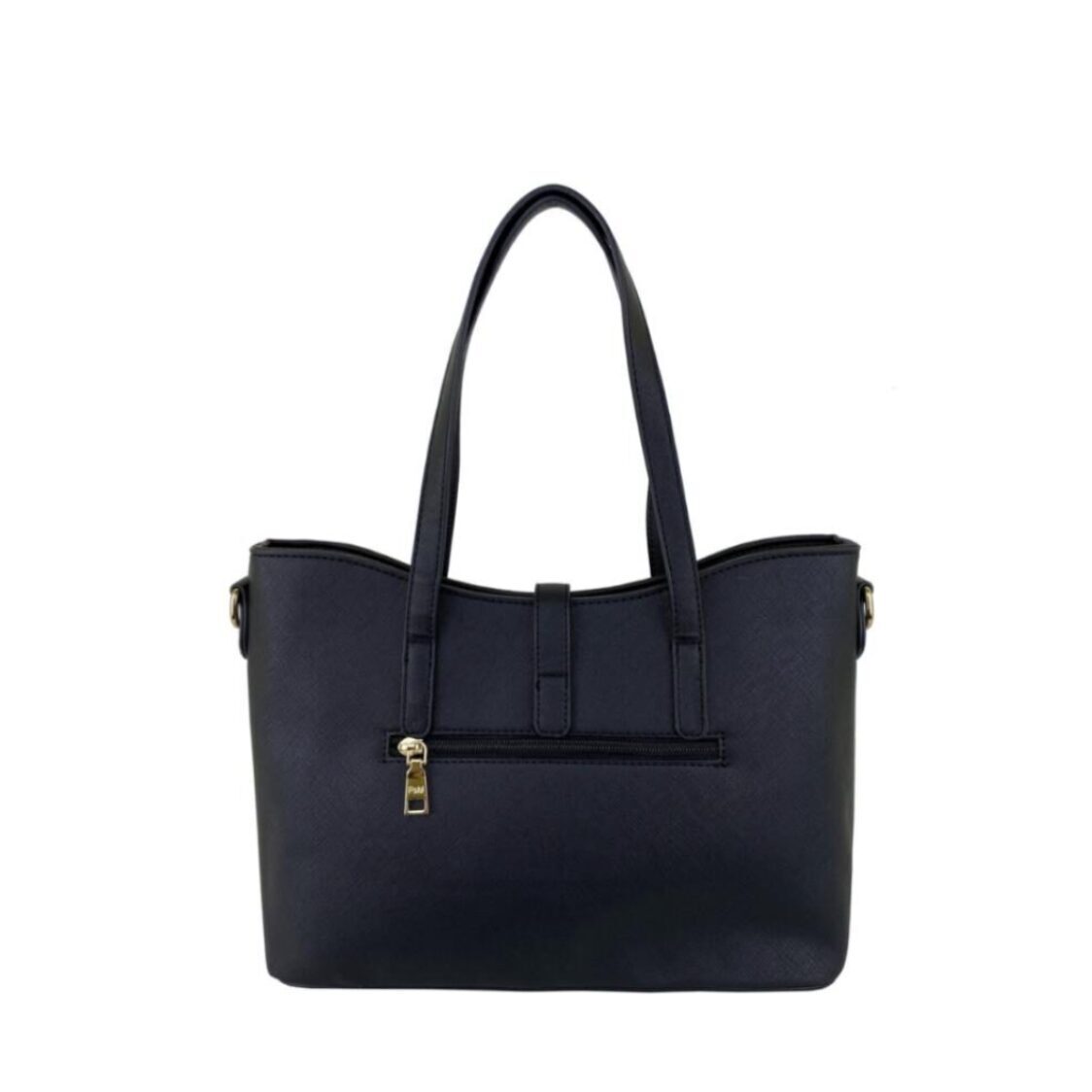 Mel&Co Saffiano-Effect Curve Top Satchel Shoulder Bag MH2021