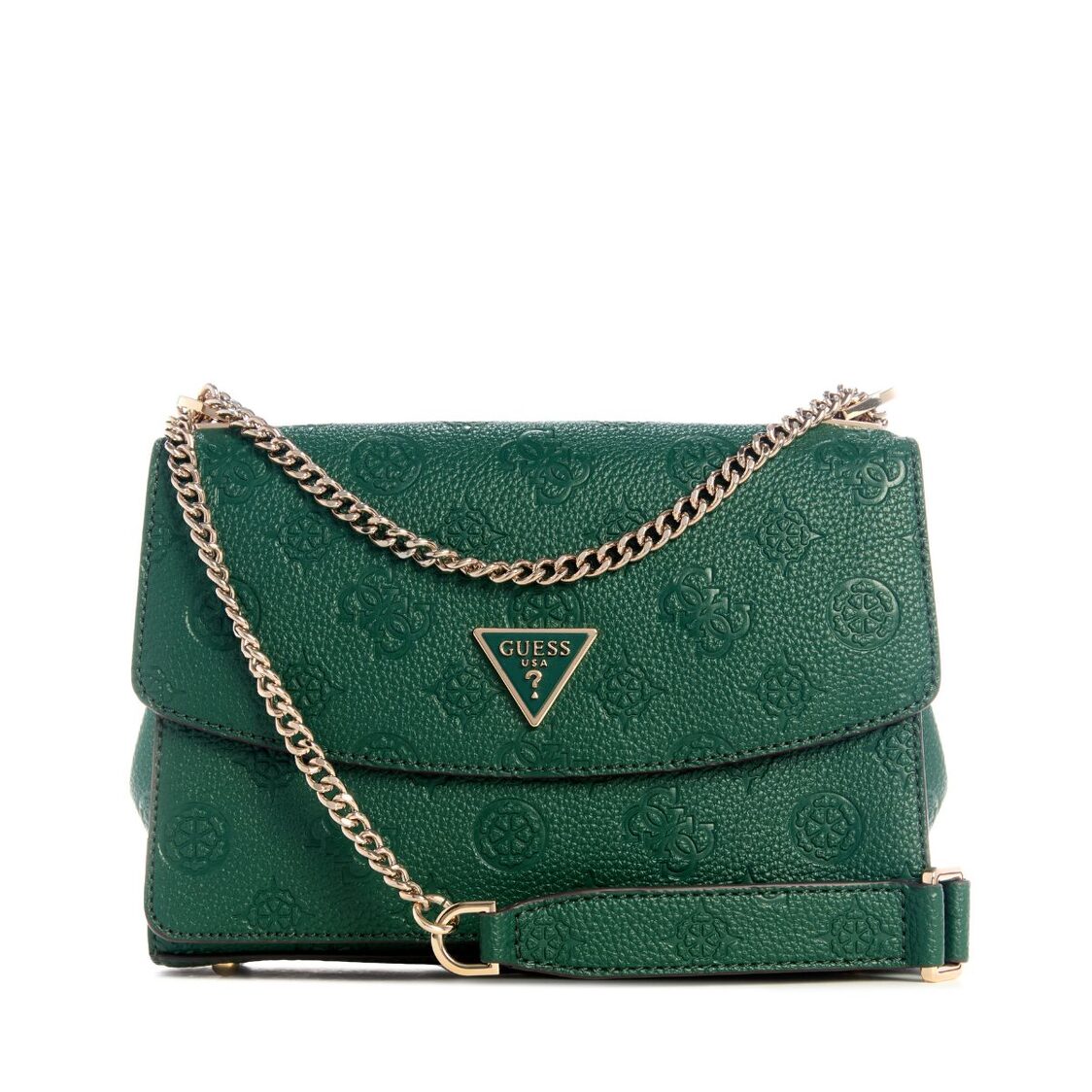 Guess Cresidia II Convertible Crossbody Flap - Forest Logo