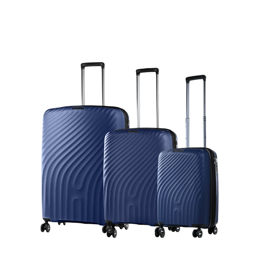 American Flyer Polypropylene 4 Double Wheels Expandable Trolley Case with TSA Lock and Anti-theft Zipper