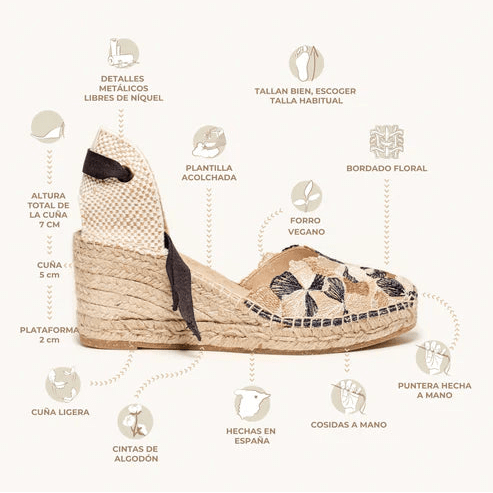 Alhamas Romero Cuna Media Guipure Lace Wedge - Metro Singapore Departmental Store - Celebrating 69 Years in SG