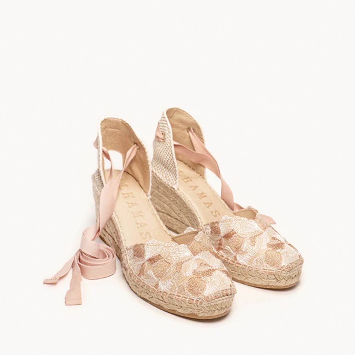 Alhamas Romero Cuna Media Guipure Lace Wedge - Metro Singapore Departmental Store - Celebrating 69 Years in SG
