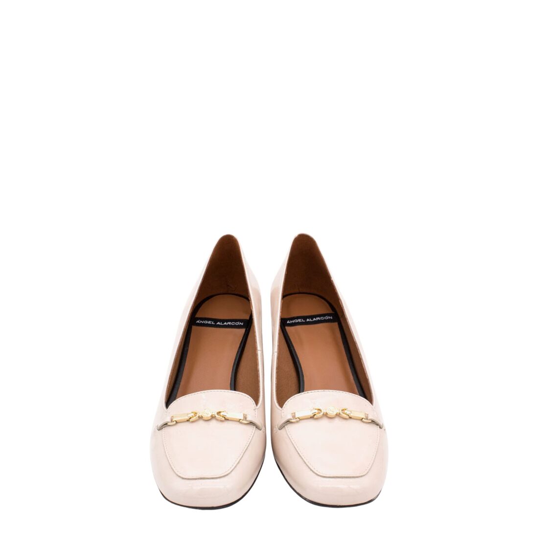 Angel Alarcon Ademuz Leather Loafer 6cm Heel - Off White - Metro Singapore Departmental Store - Celebrating 69 Years in SG