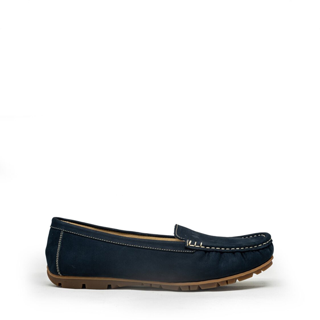 Apache 3688 Ladies Leather Moccasins/Slip Ons - Blue - Metro Singapore Departmental Store - Celebrating 69 Years in SG