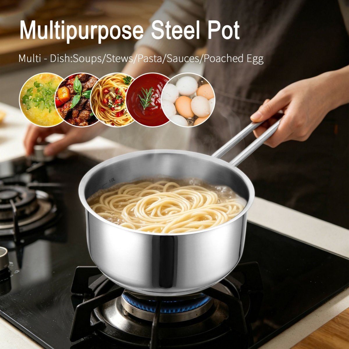 ASD Lumiere 3-pc Stainless Steel Cookware Set (ADTHSS01001) - Metro Singapore Departmental Store - Celebrating 69 Years in SG