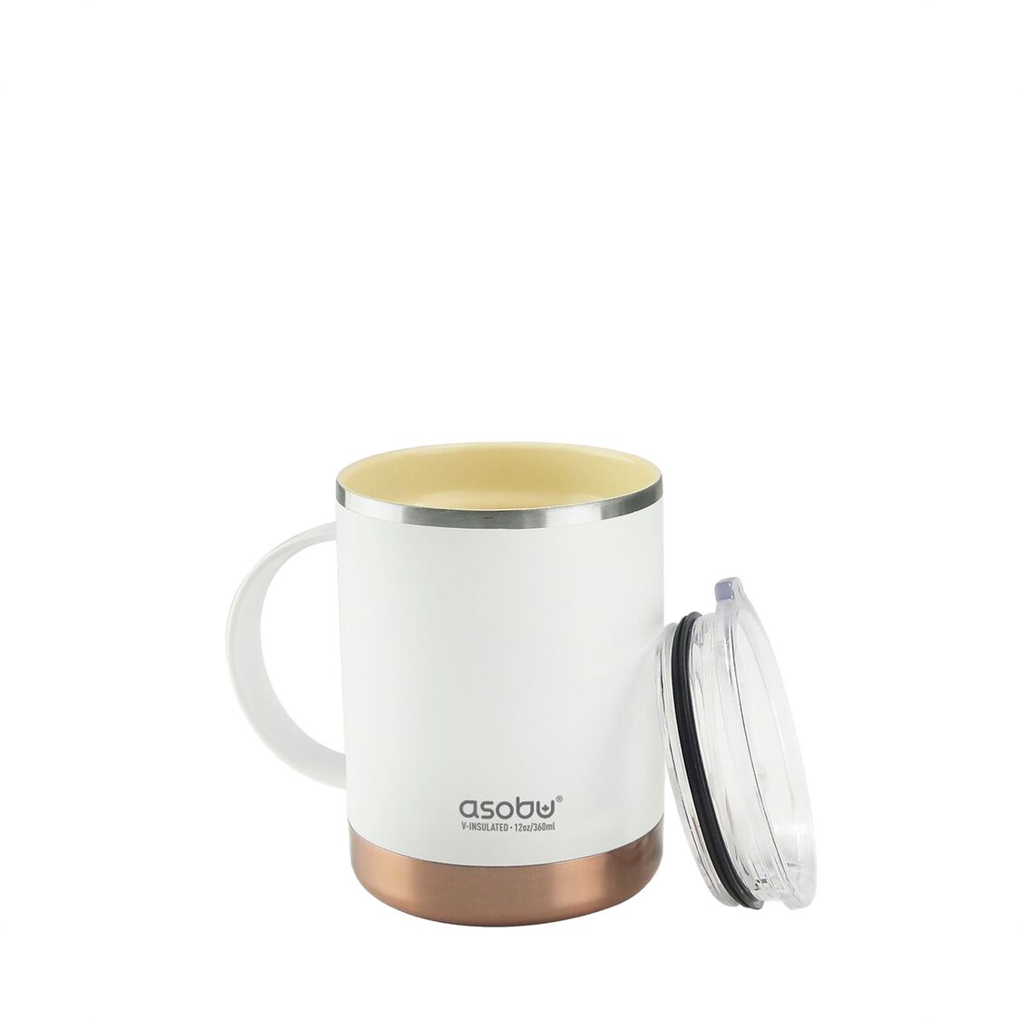 Asobu Puramic Ultimate Mug/Cup White 360ml - Metro Singapore Departmental Store - Celebrating 69 Years in SG
