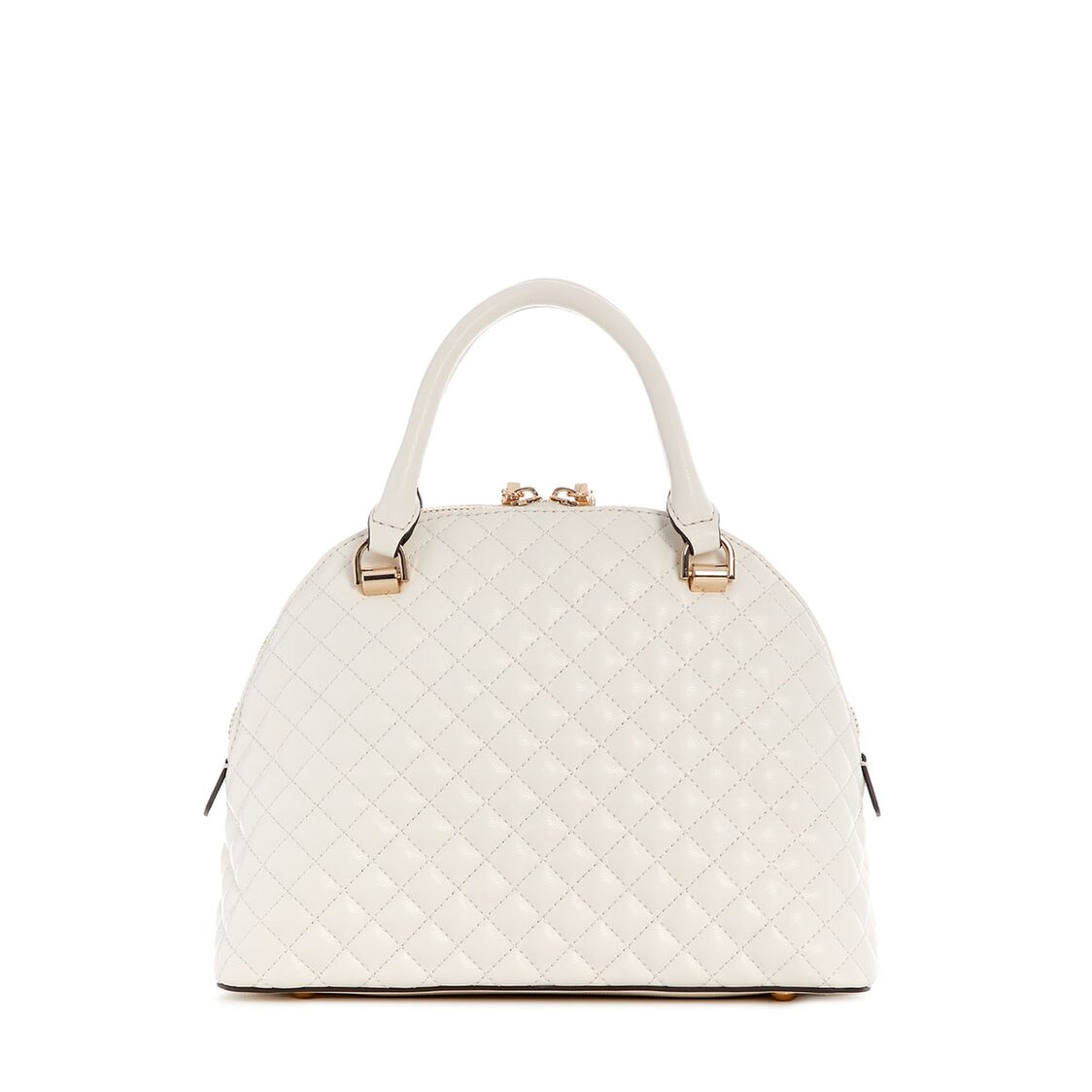 Guess Everlee Dome Satchel - Off White