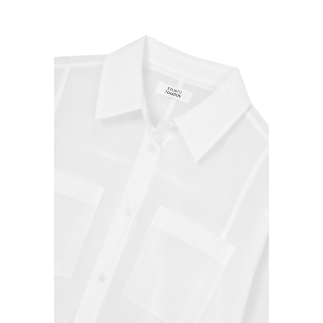 Studio Tomboy Light Two Pocket Shirt White