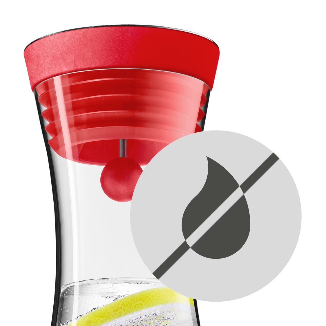WMF Water Decanter 1.0L - Red (06-1770-9993)