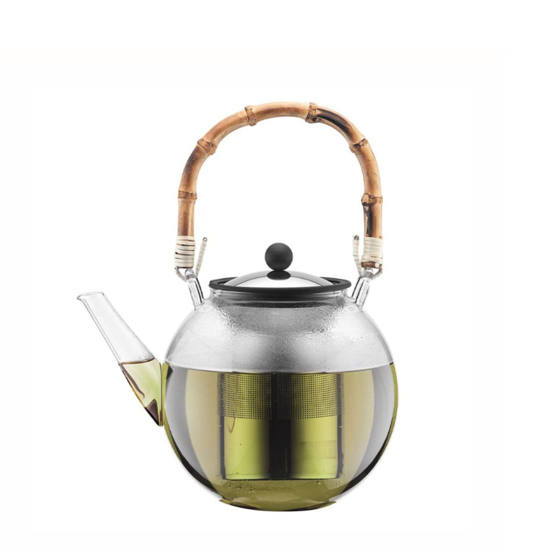 Bodum Tea Press Stainless Steel Filter Bamboo Handle 1.5L