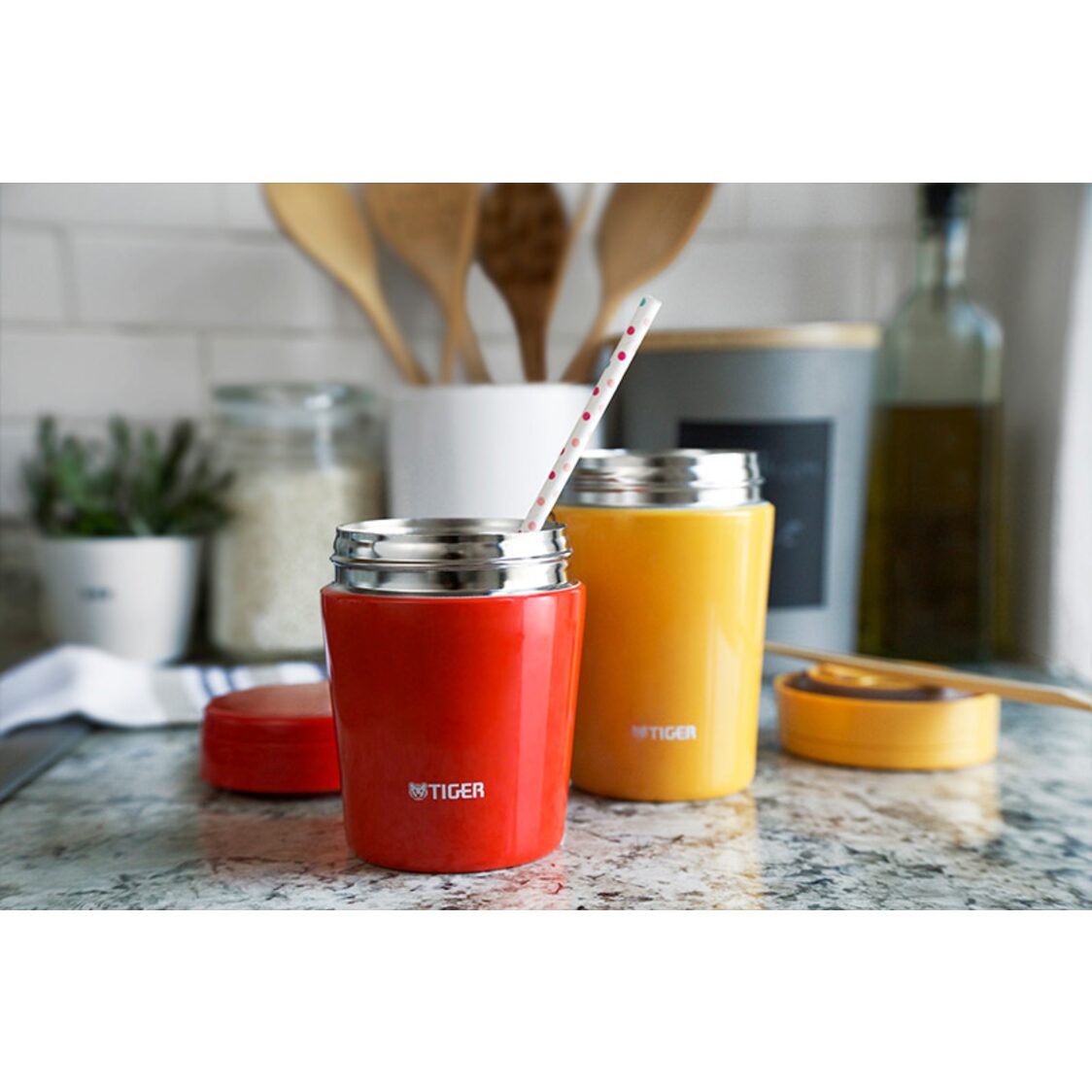 Tiger Double Stainless Steel Thermal Soup Cup 380ml - Red (MCL-B038 RC)