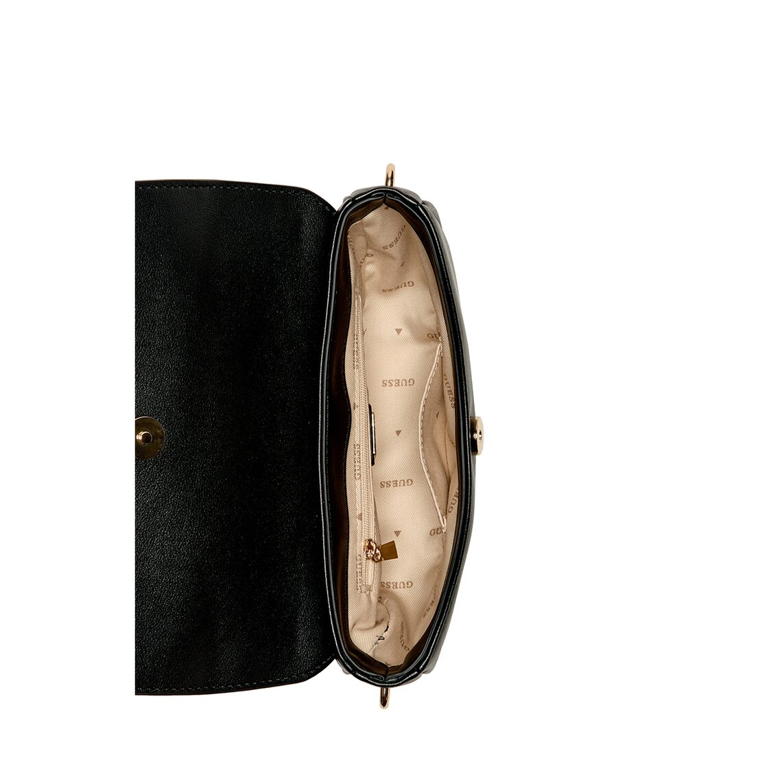 Guess Cerelia Flap Shoulder Bag - Black