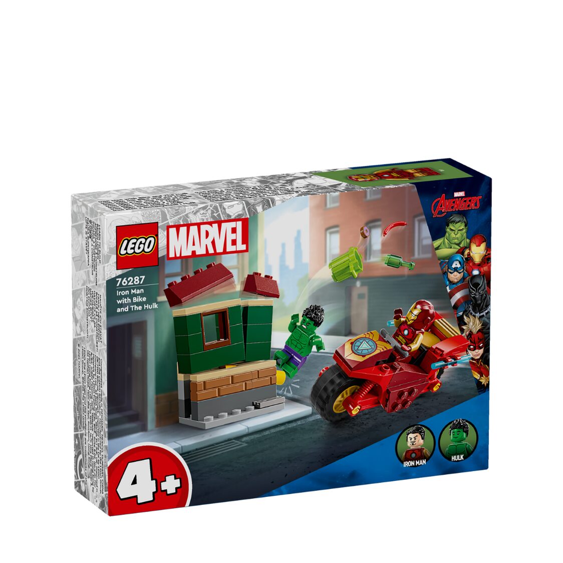 Lego Iron Man with Bike and The Hulk 76287