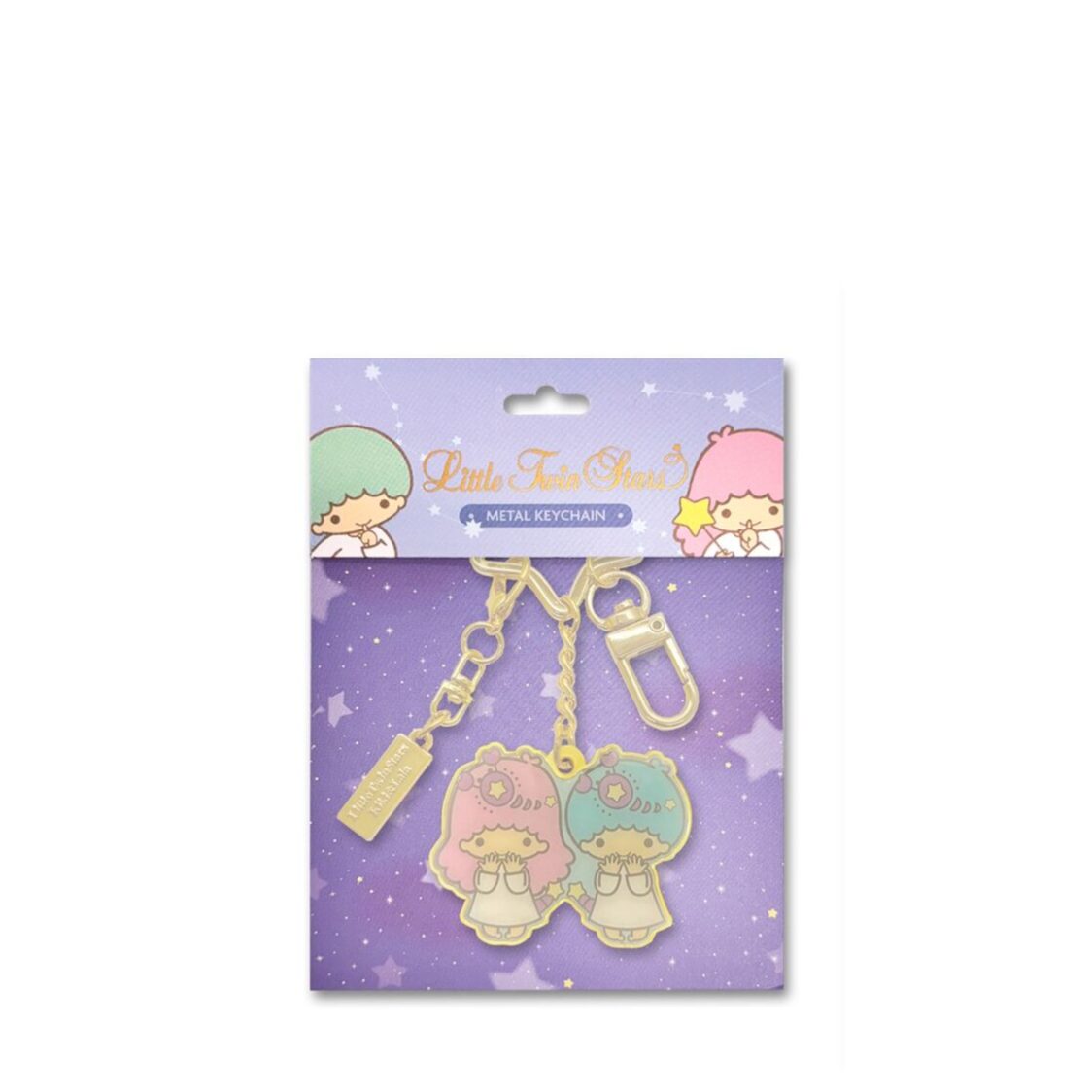 The Singapore Mint Scorpio Little Twin Stars Horoscope 24K Gold-Plated Keychain with 24K GP Charm