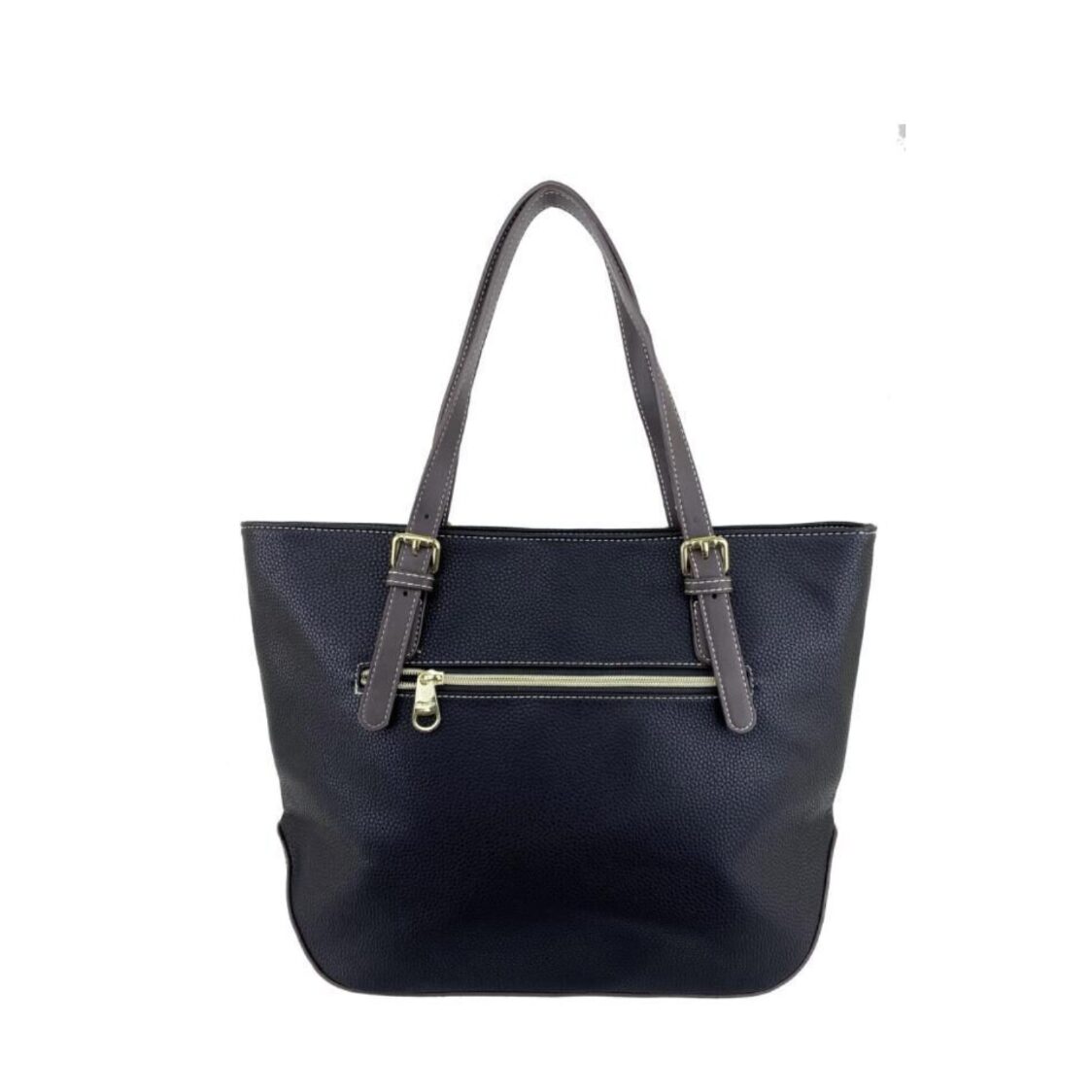 Mel&Co Pebbled Faux Leather Tote