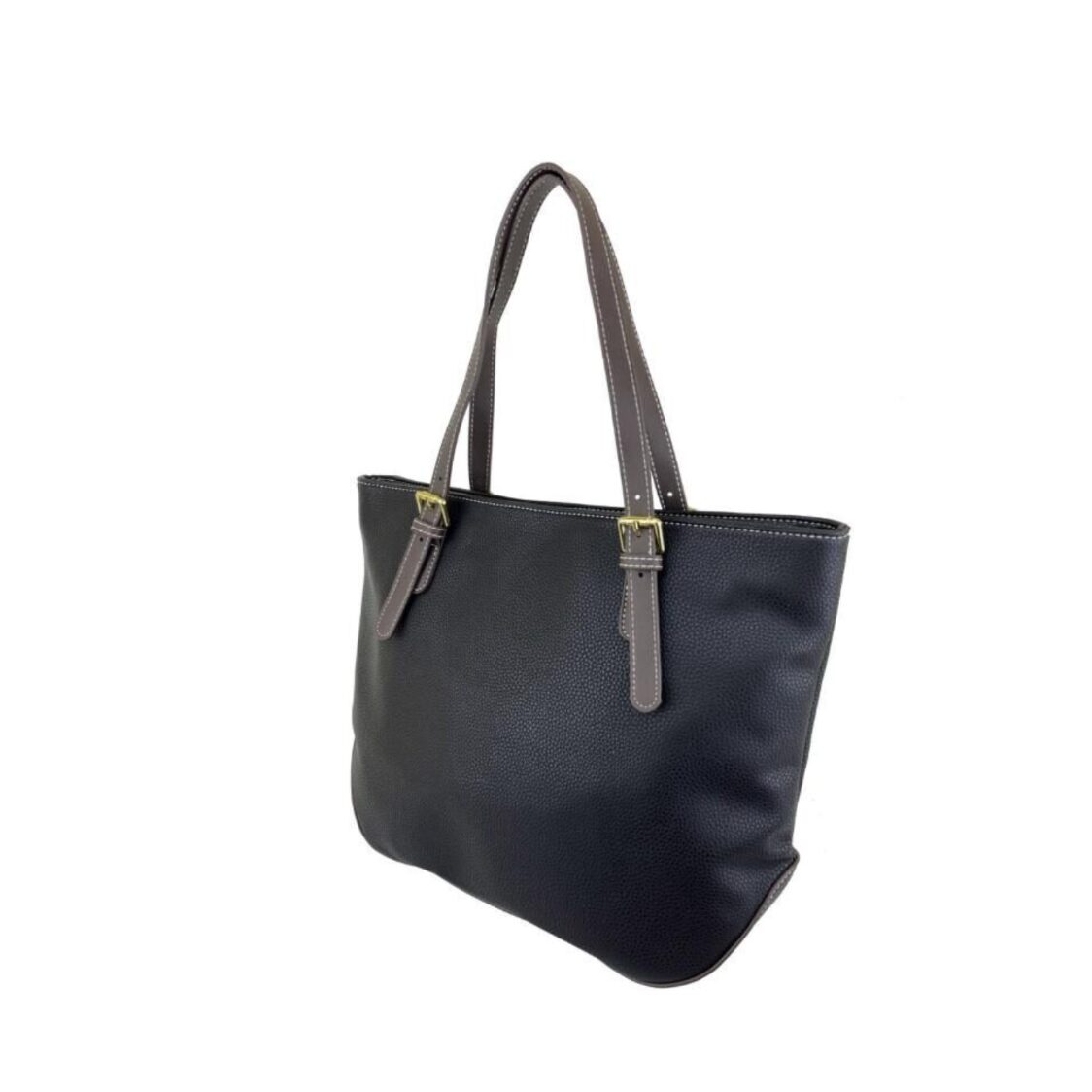Mel&Co Pebbled Faux Leather Tote
