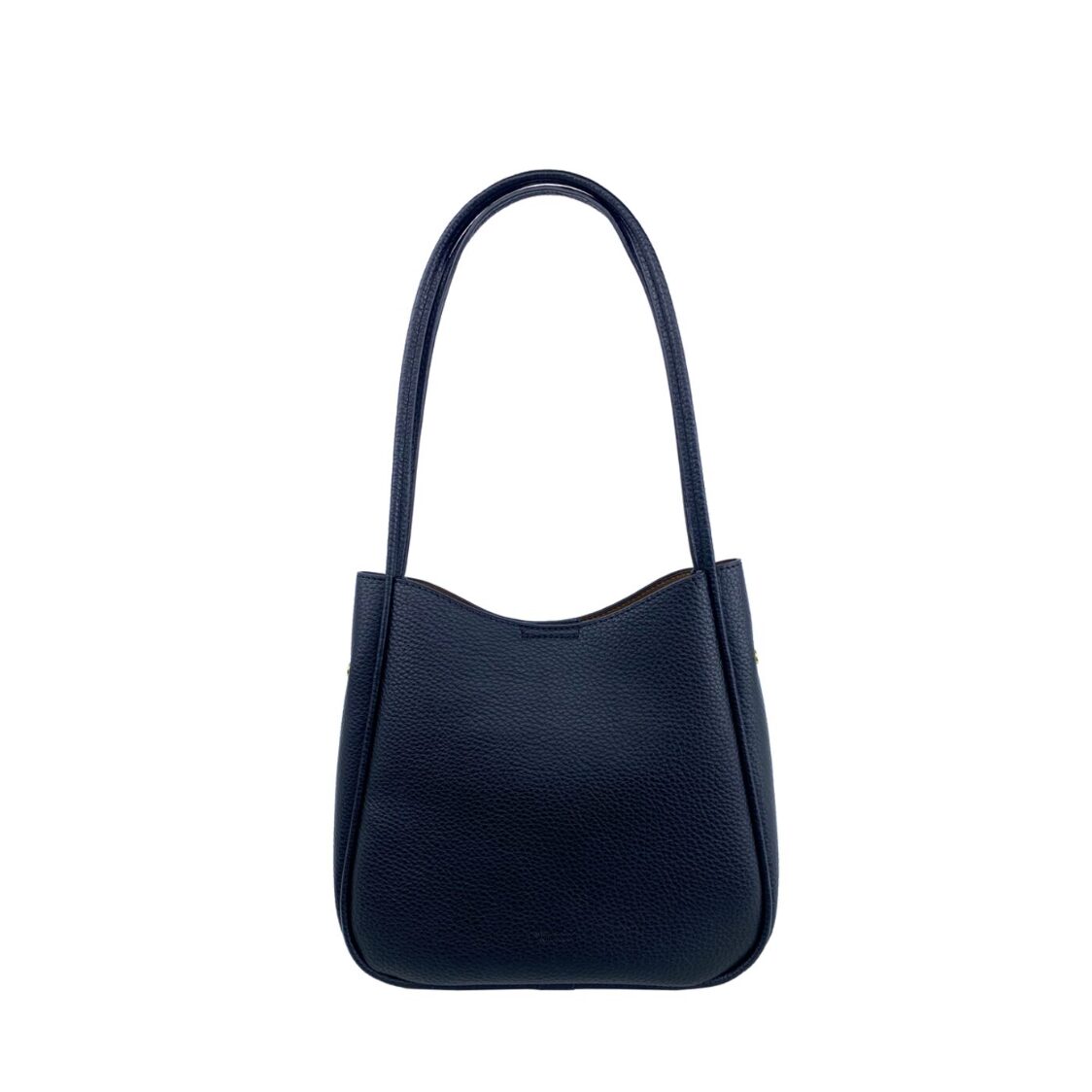 Mel&Co Pebbled Double Handle Shoulder Bag