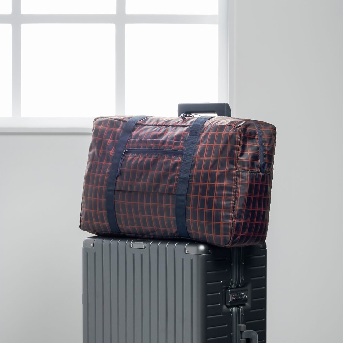 Jaju Ultralight Pocketable Boston Bag Navy