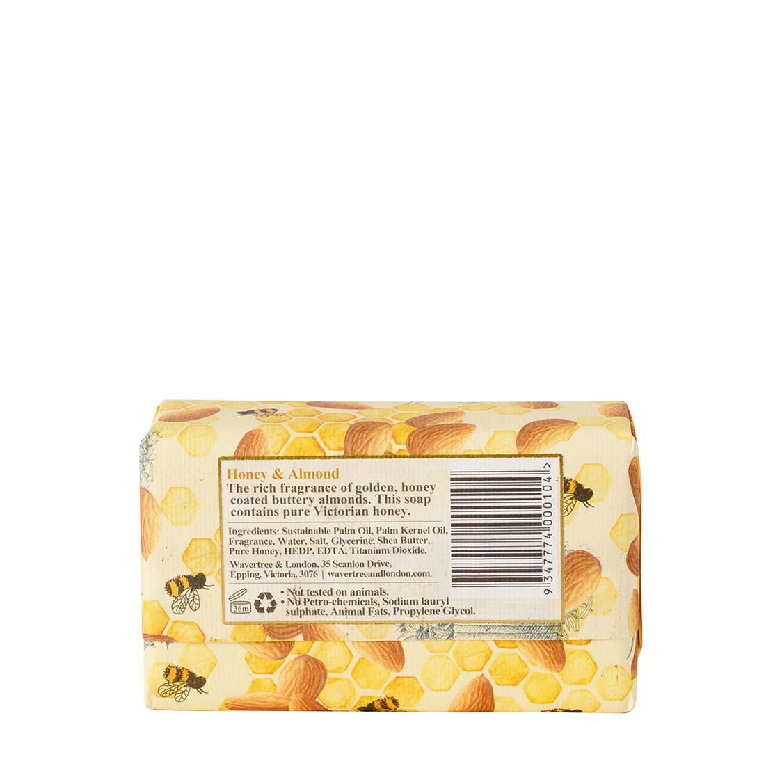 Wavertree & London Honey & Almond Soap Bar 200g