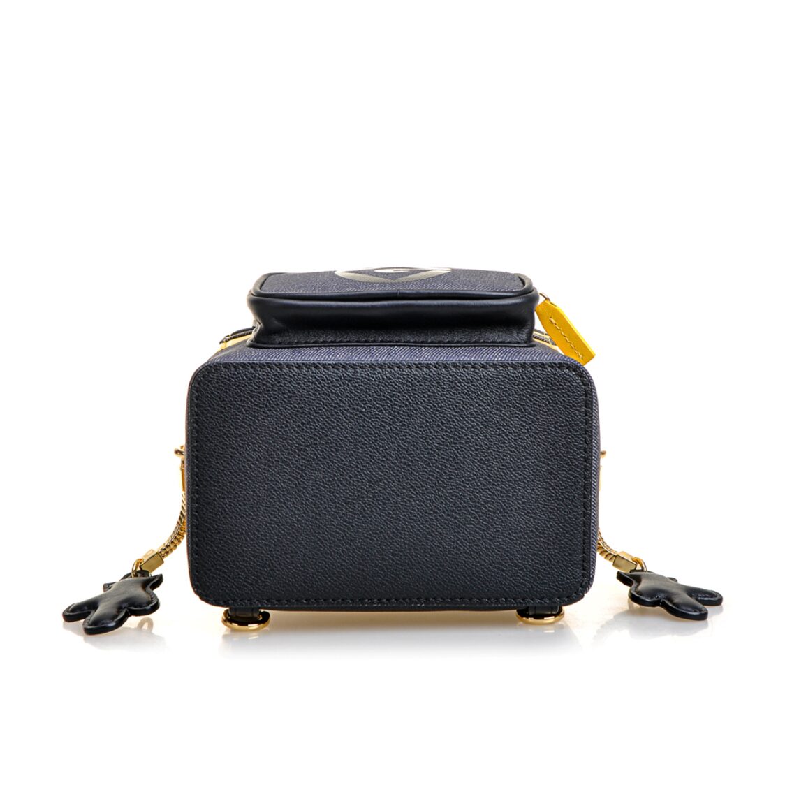 Fion Minions Jacquard with Leather Backpack Medium - FAAFIPJ029YLWDBLZZ