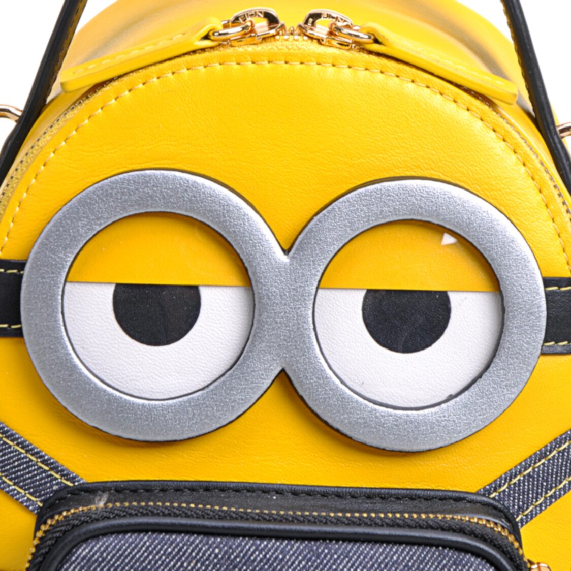 Fion Minions Jacquard with Leather Backpack Medium - FAAFIPJ029YLWDBLZZ