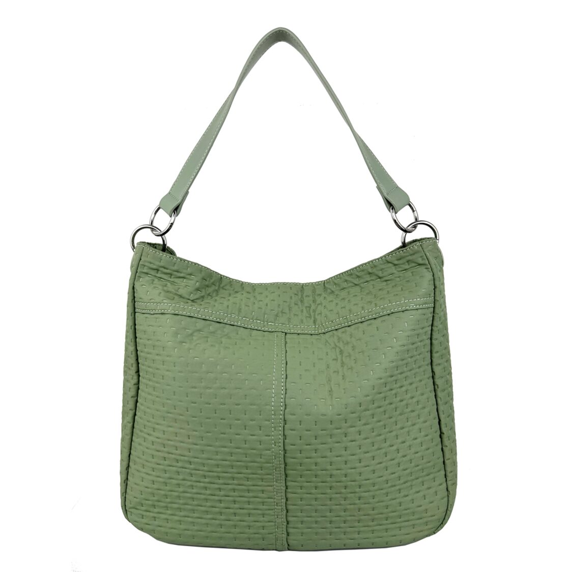 Mel&Co Embossed Nylon Single Handle Bag