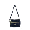 Mel&Co Nylon Double-Zip Sling Bag