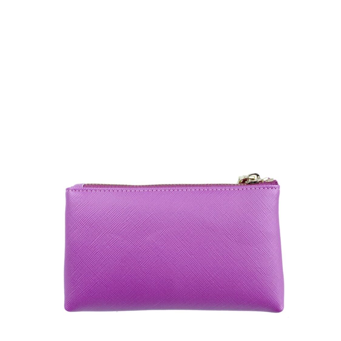 Mel&Co Saffiano-Effect Coin Pouch with Keyring