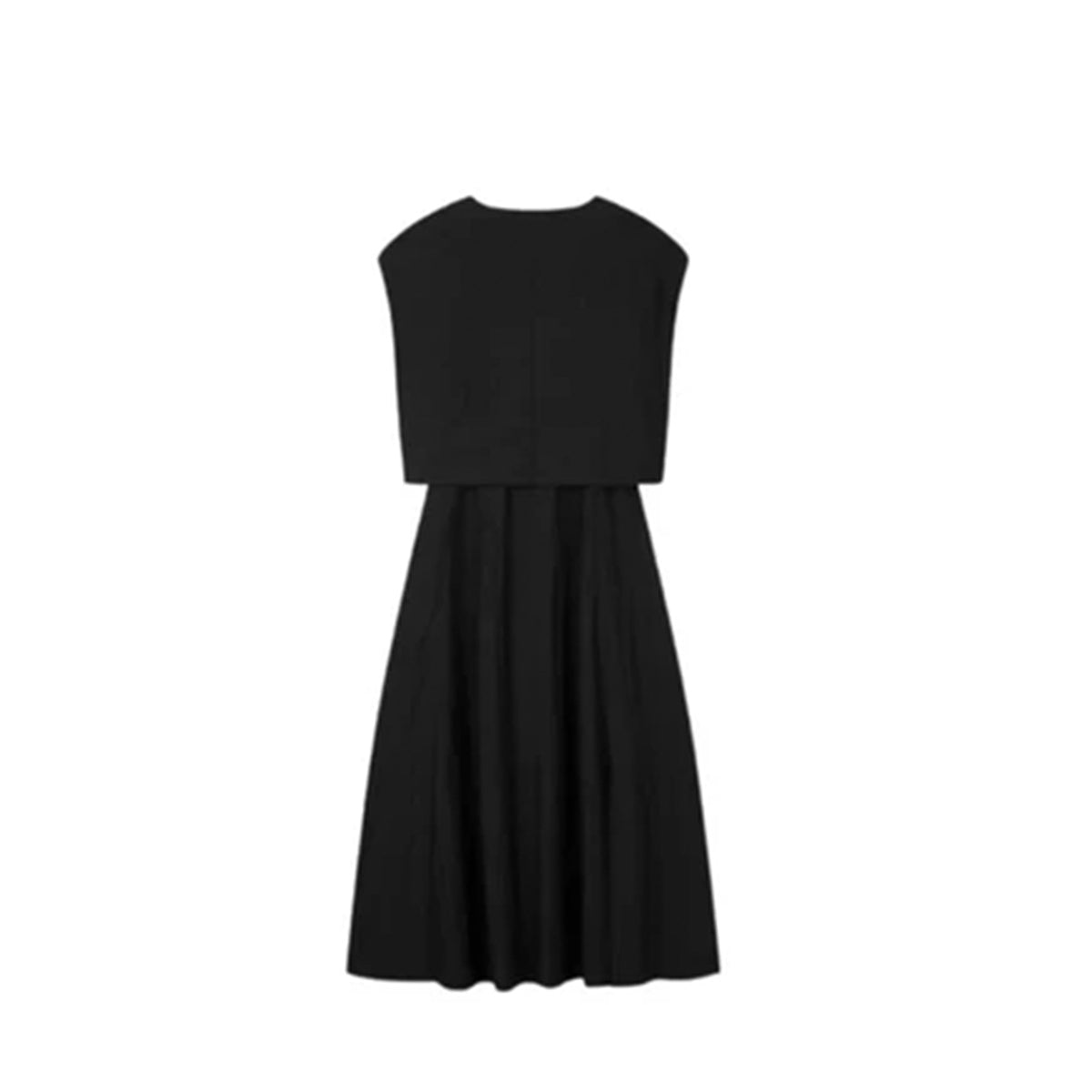 Voice Of Voices Layered Sleeveless Dress Black