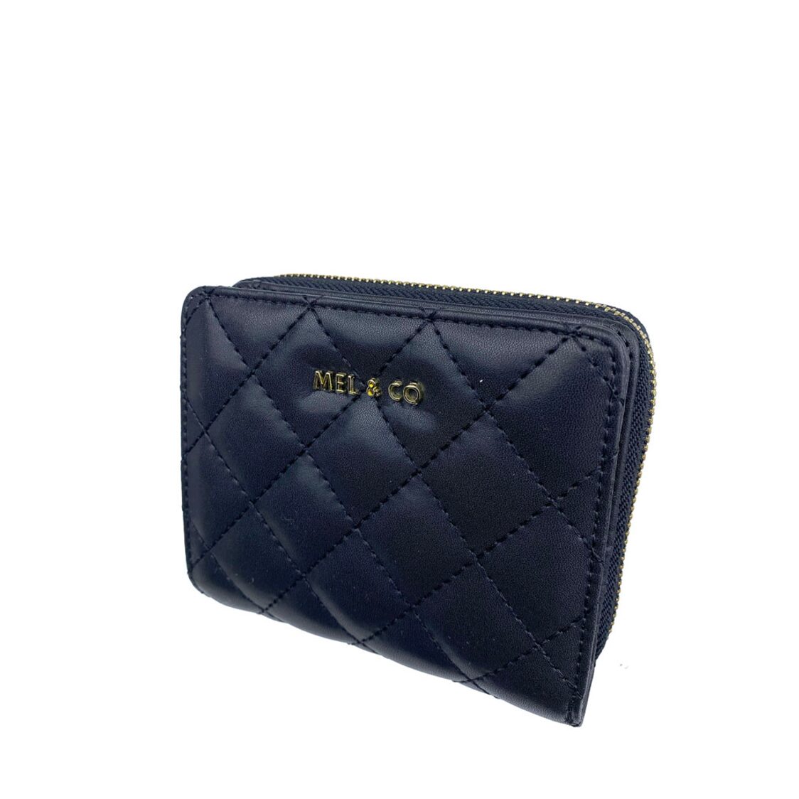 Mel&Co Quilted Bifold Snap Wallet With Zip-Around Compartment