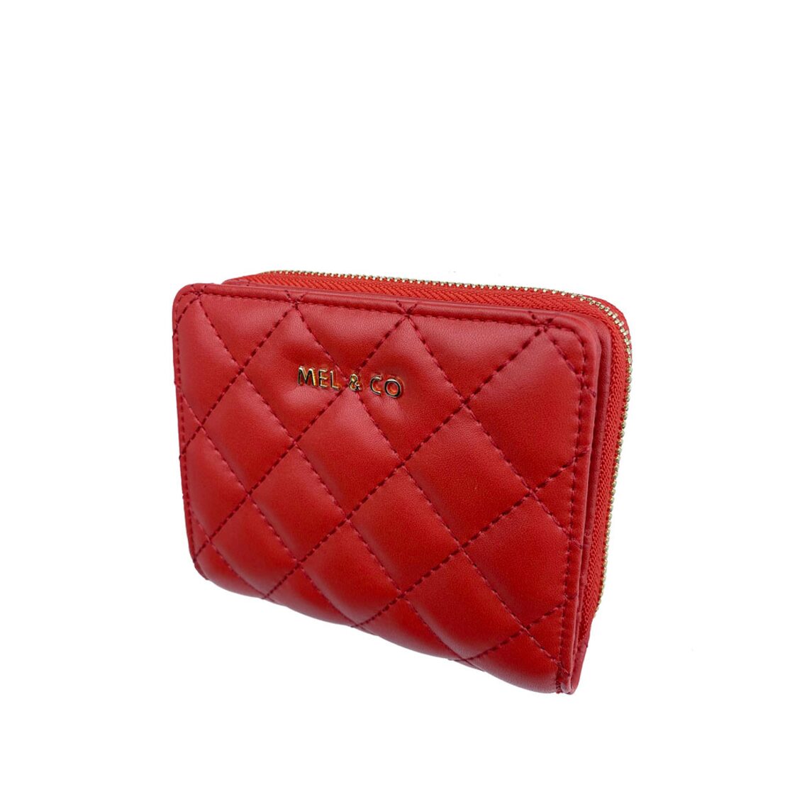 Mel&Co Quilted Bifold Snap Wallet With Zip-Around Compartment