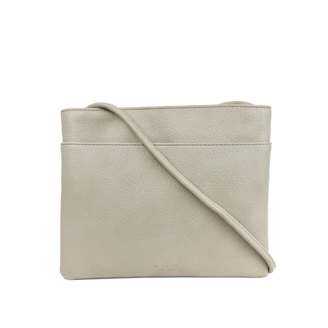 Mel&Co Faux Leather Flat Sling Bag