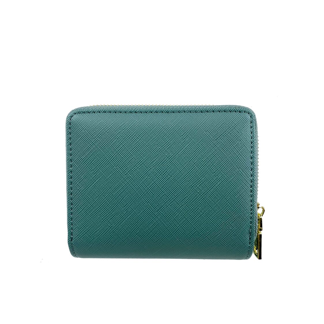 Mel&Co Saffiano Leatherette Snap Wallet With Zip-Around Compartment