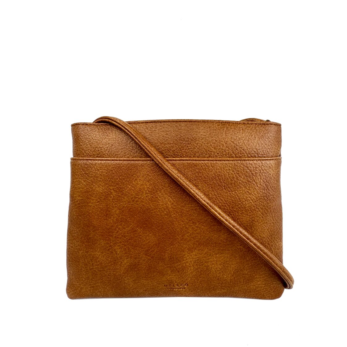 Mel&Co Faux Leather Flat Sling Bag