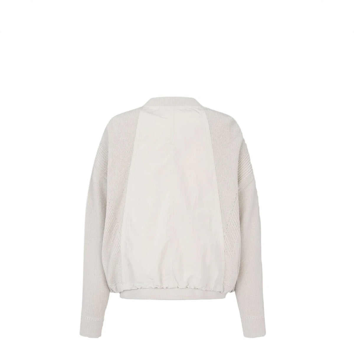 Voice Of Voices Zippered Knit Mixed Jumper