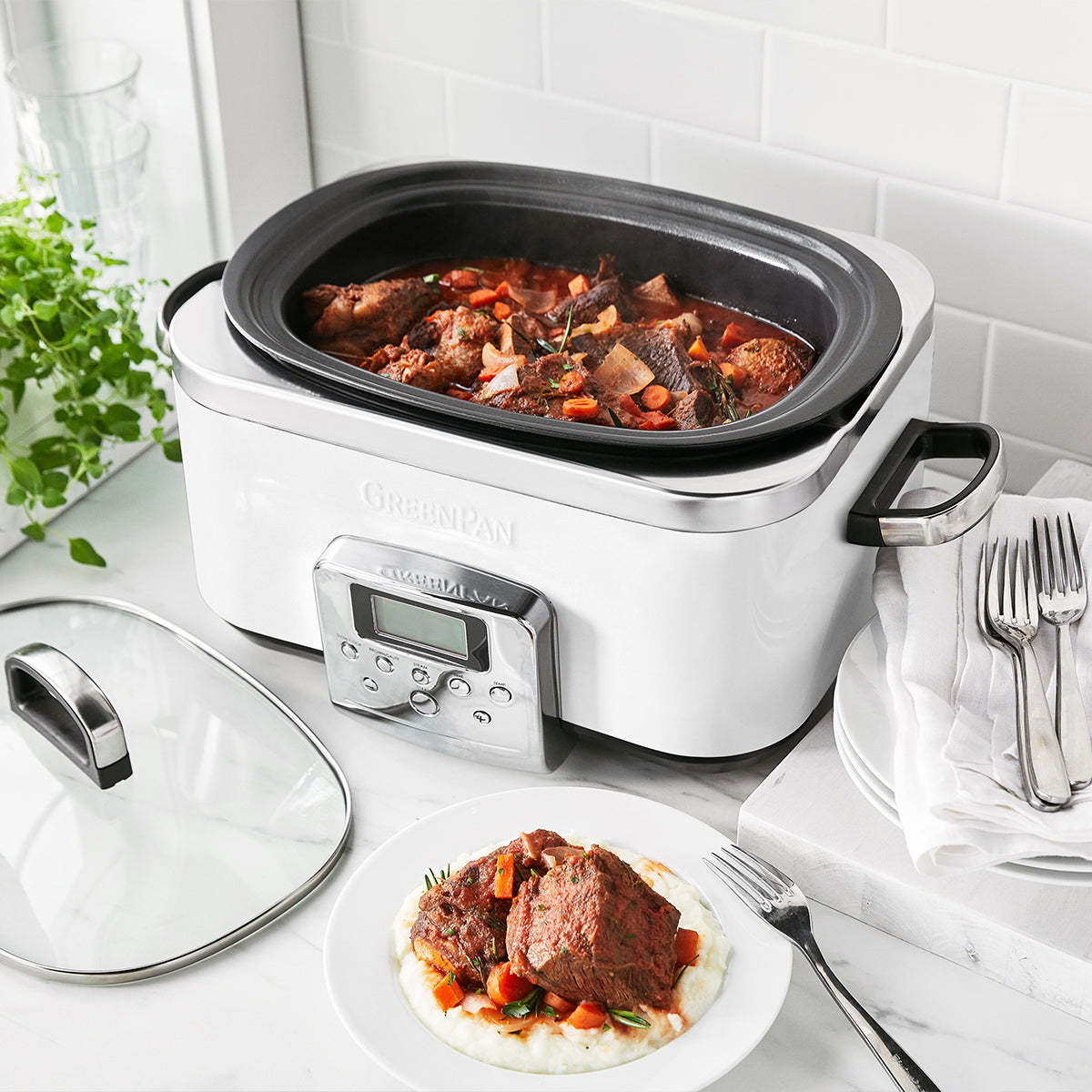 Greenpan Slow Cooker 6L (Ceramic Inner)
