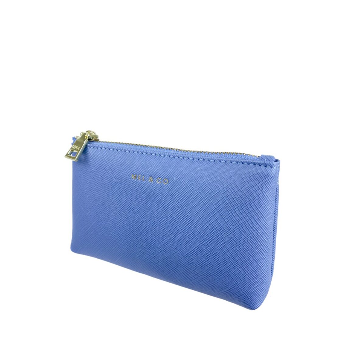 Mel&Co Saffiano-Effect Coin Pouch with Keyring