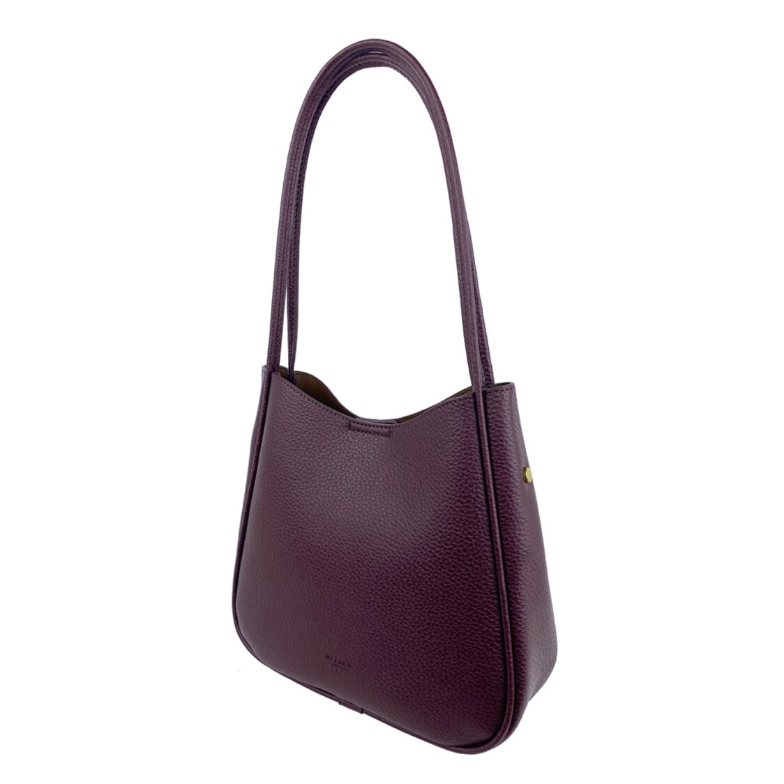 Mel&Co Pebbled Double Handle Shoulder Bag