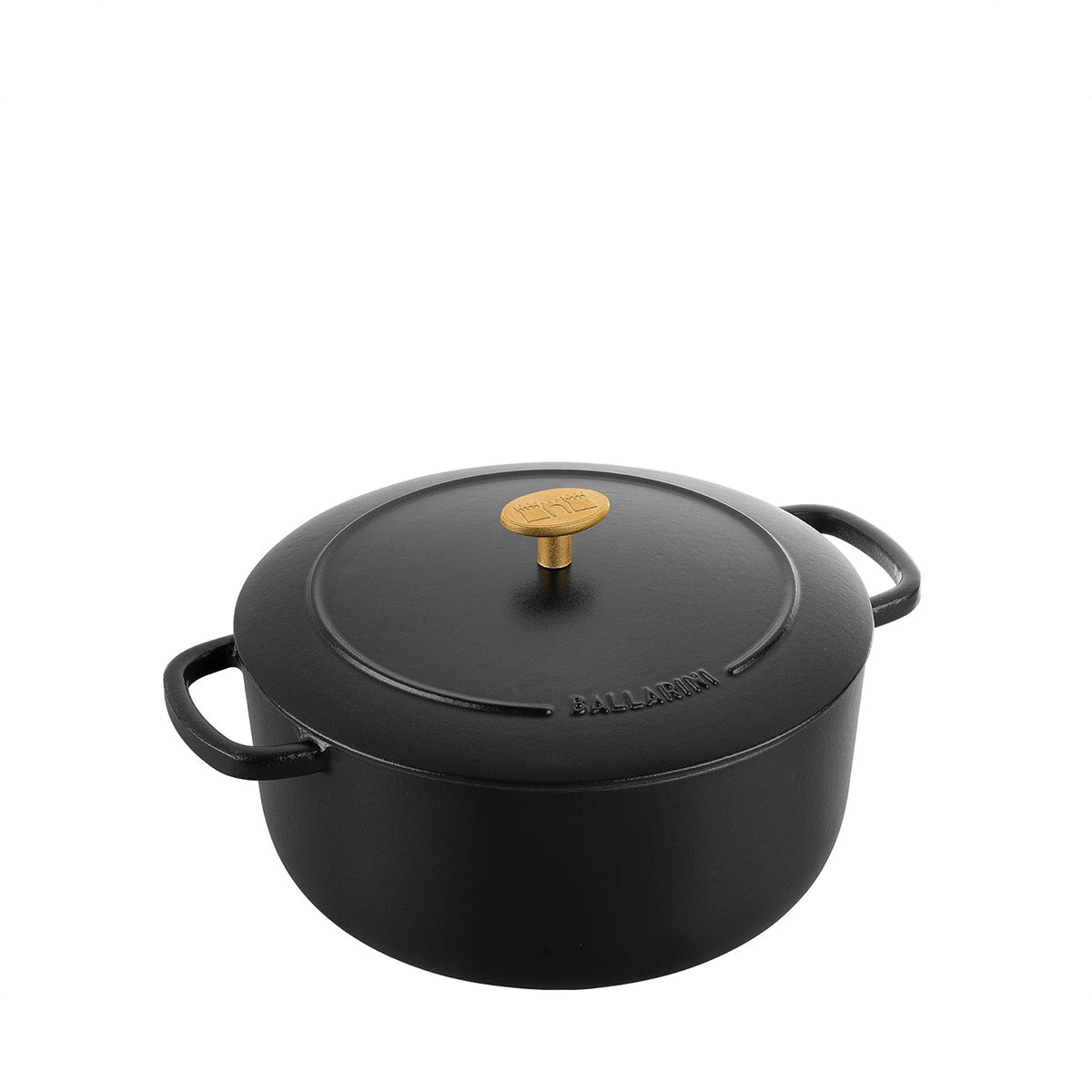 Ballarini Cast Iron Bellamonte Round Cocotte 26cm Black 5.5L (1022972) - Metro Singapore Departmental Store - Celebrating 69 Years in SG