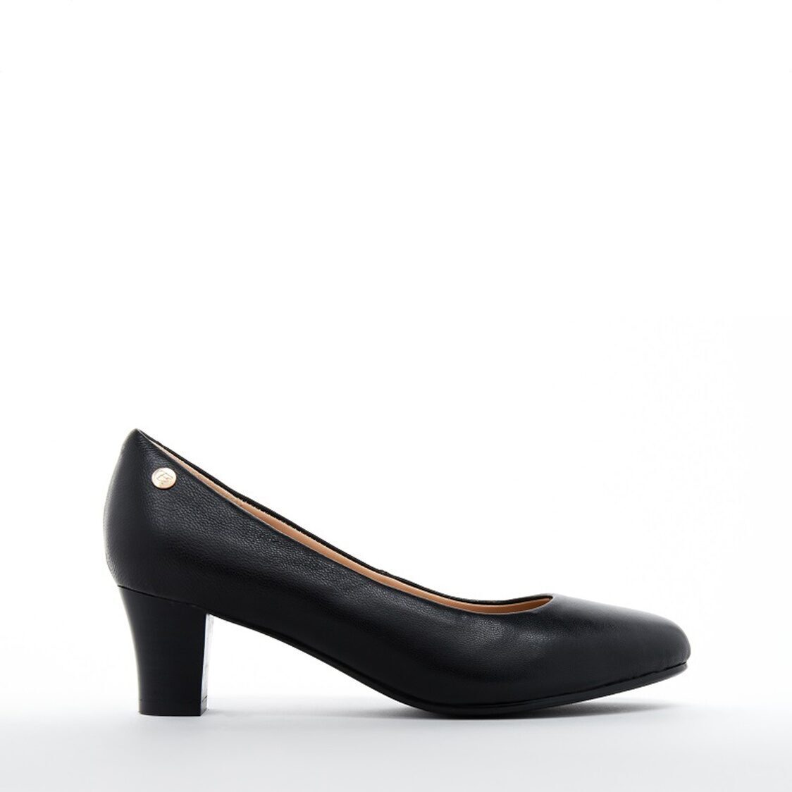 Barani Classic Leather Heels 6011 (Mid) - Black - Metro Singapore Departmental Store - Celebrating 69 Years in SG