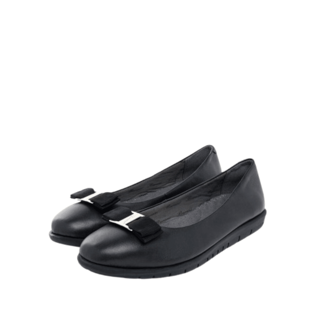 Barani Leather Pumps/Ballet Flats 8841 - 33 (With Fixed Buckle) - Black - Metro Singapore Departmental Store - Celebrating 69 Years in SG