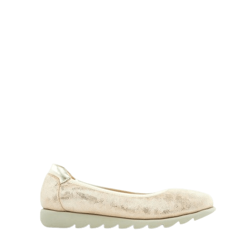 Barani Leather Pumps/Ballet Flats 8938 - 220 (Textured Leather) - Gold - Metro Singapore Departmental Store - Celebrating 69 Years in SG