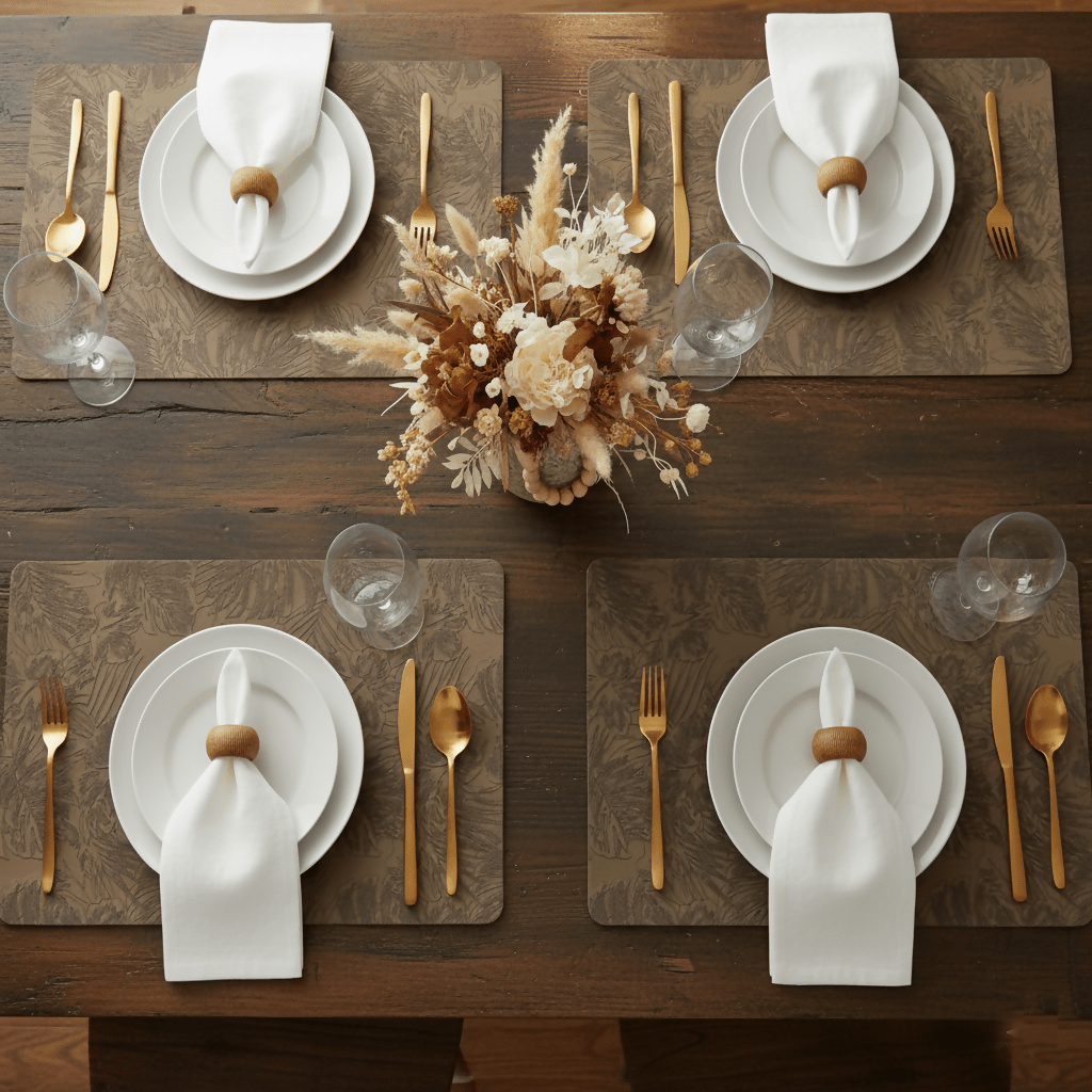 Bars Placemat | Embossed PU - 30 x 45 cm - Metro Singapore Departmental Store - Celebrating 69 Years in SG