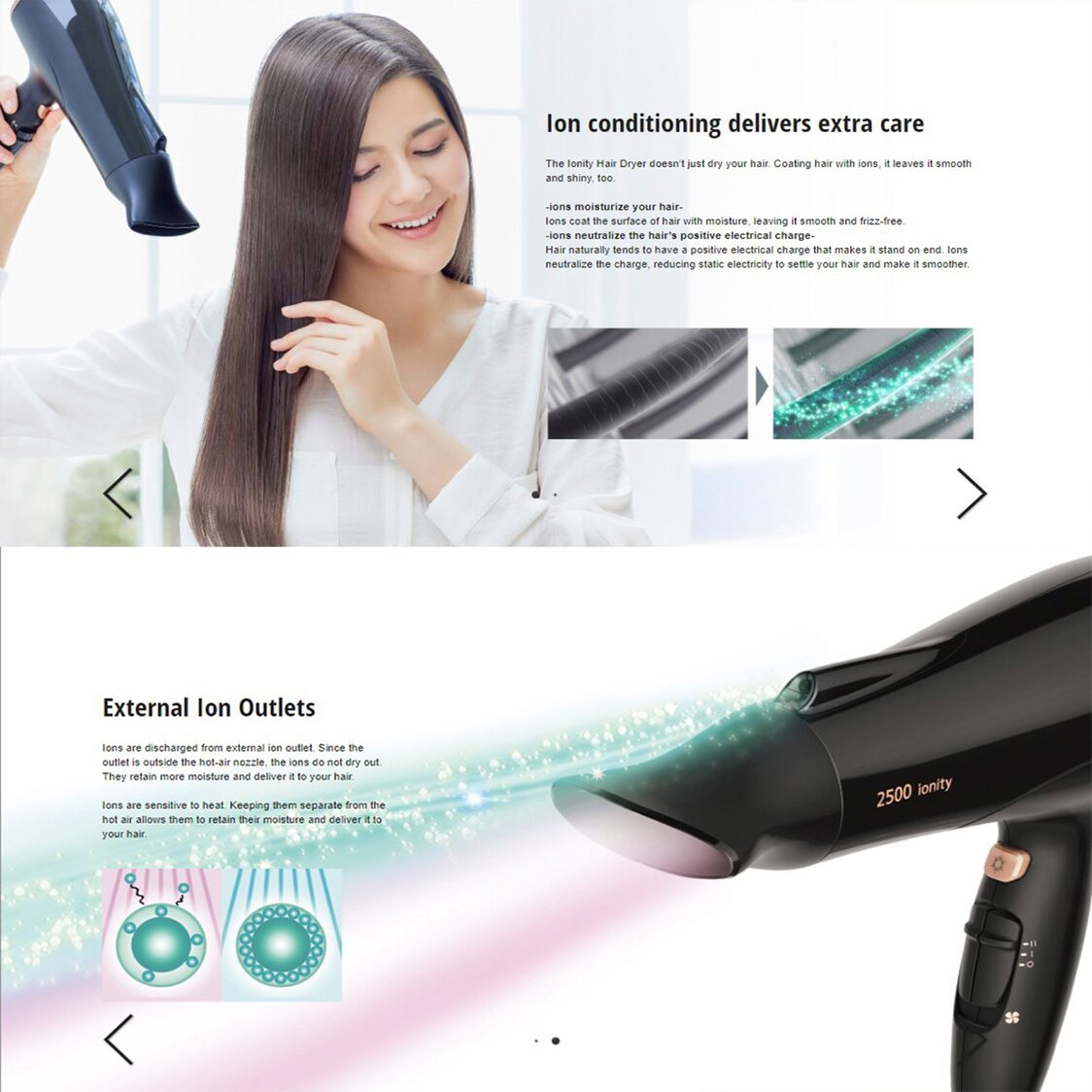 PANASONIC Ionity Hair Dryer with Diffuser 2500W (EH-NE82K605)