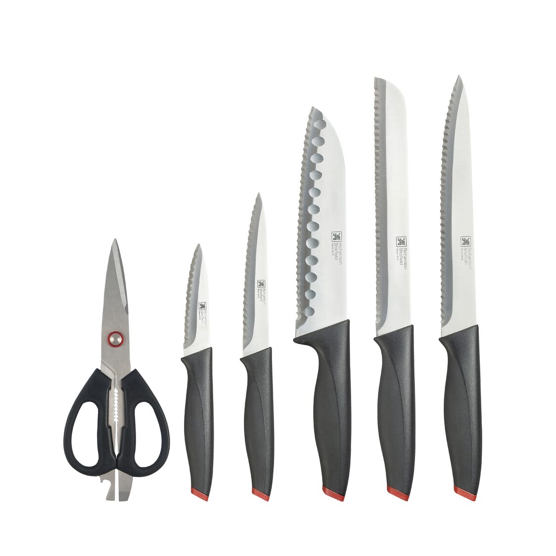 RICHARDSON SHEFFIELD 6-Piece Knife Block Set - Laser (LA-6PC)